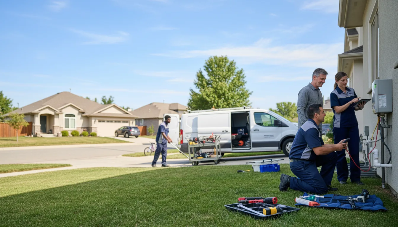Tankless water heater service in Henderson, MI